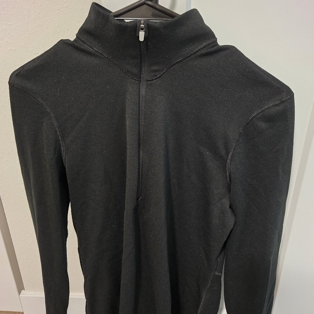 Womens Patagonia Black Half-Zip Top